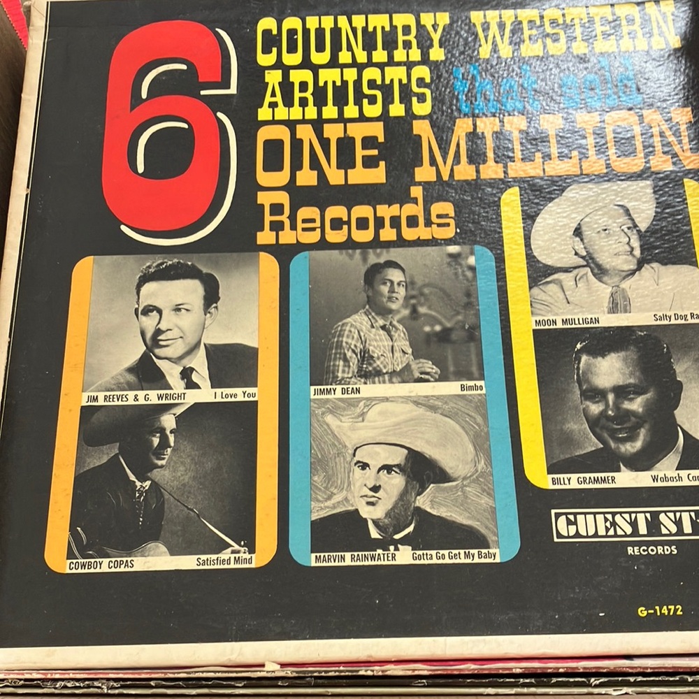 6 country western artists lp
